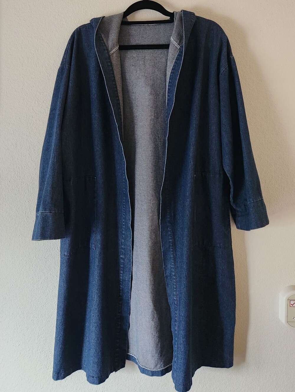 Women's Hooded Long Denim Jacket